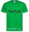 Мужская футболка DEEP PURPLE Зеленый фото