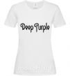 Женская футболка DEEP PURPLE Белый фото