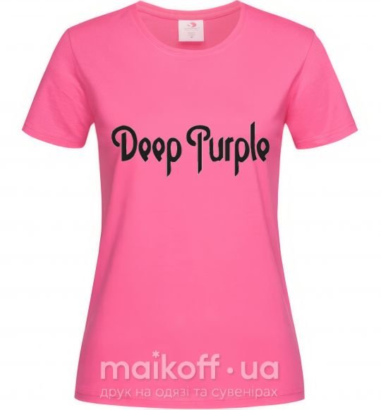 Жіноча футболка DEEP PURPLE Яскраво-рожевий фото
