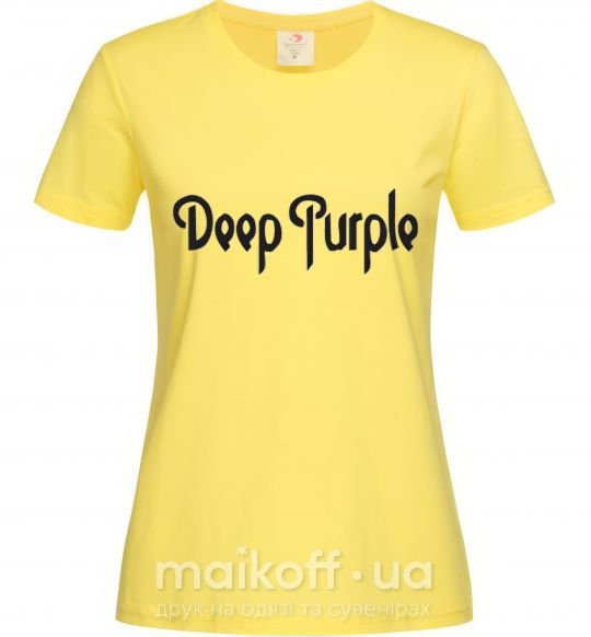 Женская футболка DEEP PURPLE Лимонный фото