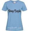 Женская футболка DEEP PURPLE Голубой фото