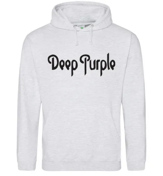 Мужская толстовка (худи) DEEP PURPLE Серый меланж фото