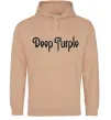 Мужская толстовка (худи) DEEP PURPLE Песочный Мужская толстовка (худи) DEEP PURPLE Песочный фото