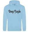 Мужская толстовка (худи) DEEP PURPLE Голубой фото