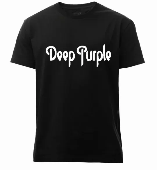 Мужская премиум футболка DEEP PURPLE Черный фото