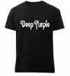Мужская премиум футболка DEEP PURPLE Черный фото