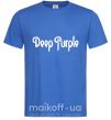 Мужская футболка DEEP PURPLE Ярко-синий фото