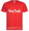 Мужская футболка DEEP PURPLE Красный фото