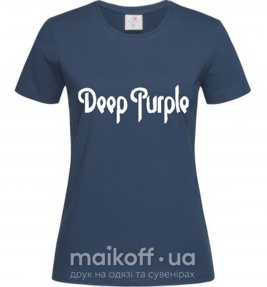 Женская футболка DEEP PURPLE Темно-синий фото