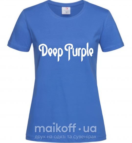 Женская футболка DEEP PURPLE Ярко-синий фото