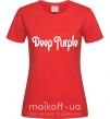 Женская футболка DEEP PURPLE Красный фото
