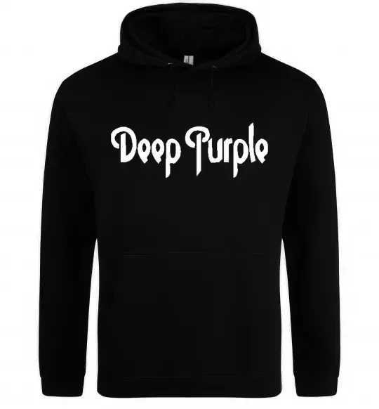 Мужская толстовка (худи) DEEP PURPLE Черный фото