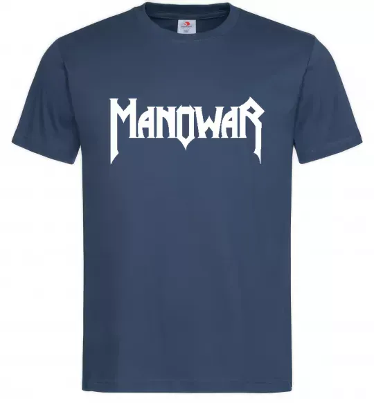 Чоловіча футболка MANOWAR Темно-синій фото