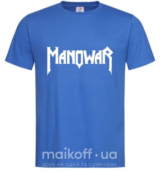 Чоловіча футболка MANOWAR Яскраво-синій фото