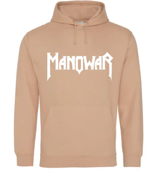 Жіноча толстовка (худі) MANOWAR Пісочний фото