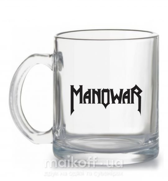 Чашка скляна MANOWAR Прозорий фото