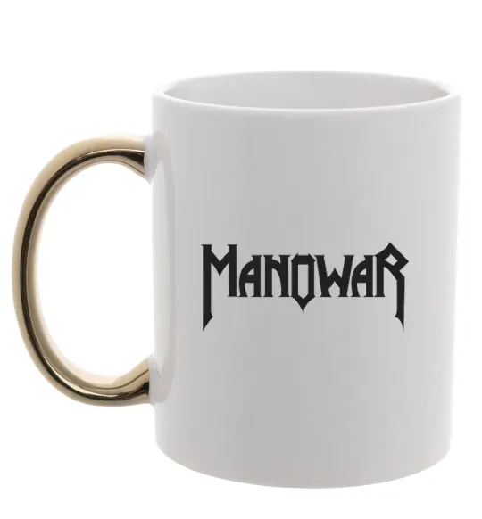 Чашка з кольоровою ручкою MANOWAR Золото фото