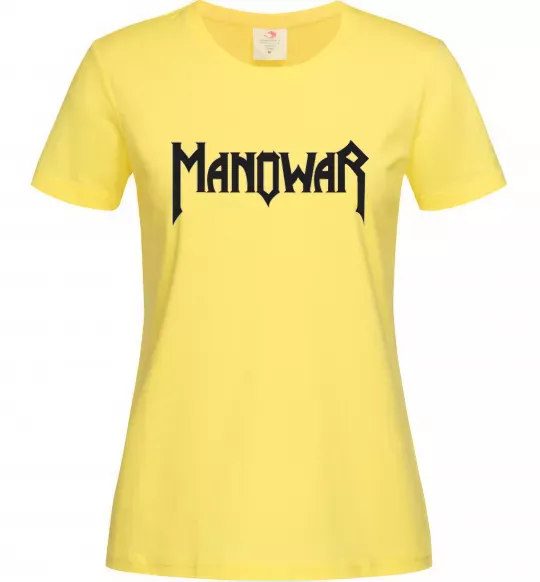 Женская футболка MANOWAR Лимонный фото