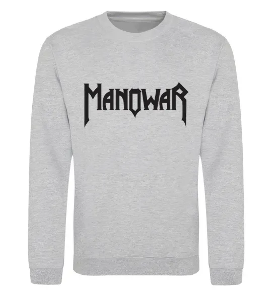 Свитшот MANOWAR Серый меланж фото
