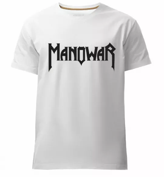 Мужская премиум футболка MANOWAR Белый фото