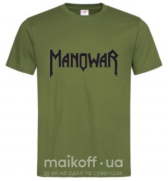 Мужская футболка MANOWAR Оливковый фото