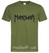 Мужская футболка MANOWAR Оливковый фото