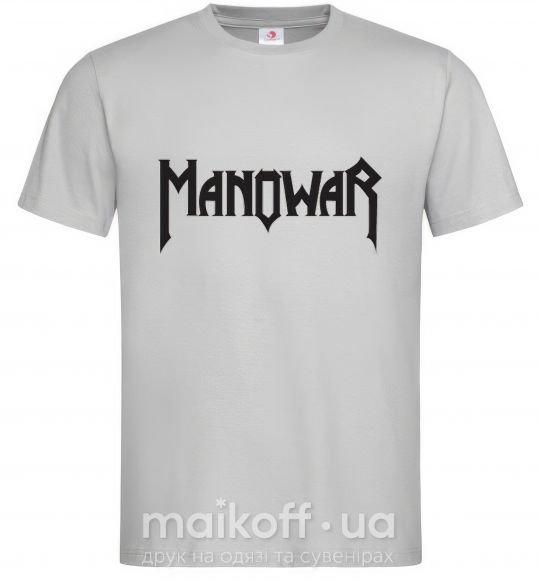 Чоловіча футболка MANOWAR Сірий фото