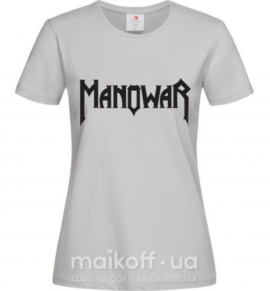 Женская футболка MANOWAR Серый фото