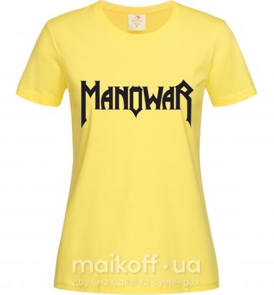 Женская футболка MANOWAR Лимонный фото