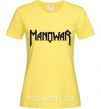 Жіноча футболка MANOWAR Лимонний фото