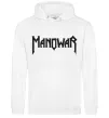 Чоловіча толстовка (худі) MANOWAR Білий фото