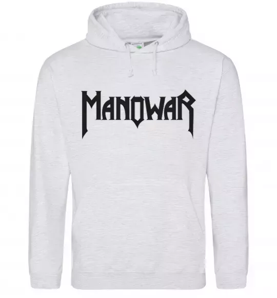 Чоловіча толстовка (худі) MANOWAR Сірий меланж фото