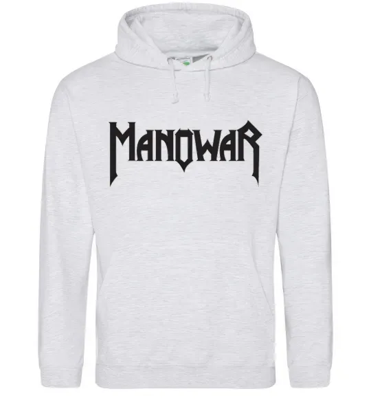 Жіноча толстовка (худі) MANOWAR Сірий меланж фото