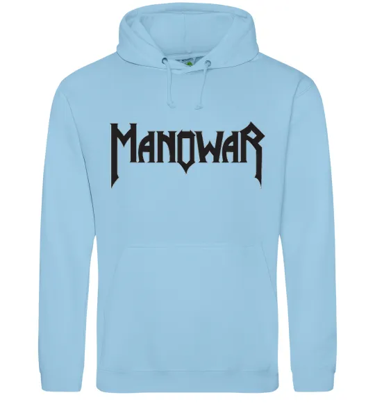 Женская толстовка (худи) MANOWAR Голубой фото