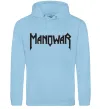 Женская толстовка (худи) MANOWAR Голубой Женская толстовка (худи) MANOWAR Голубой фото
