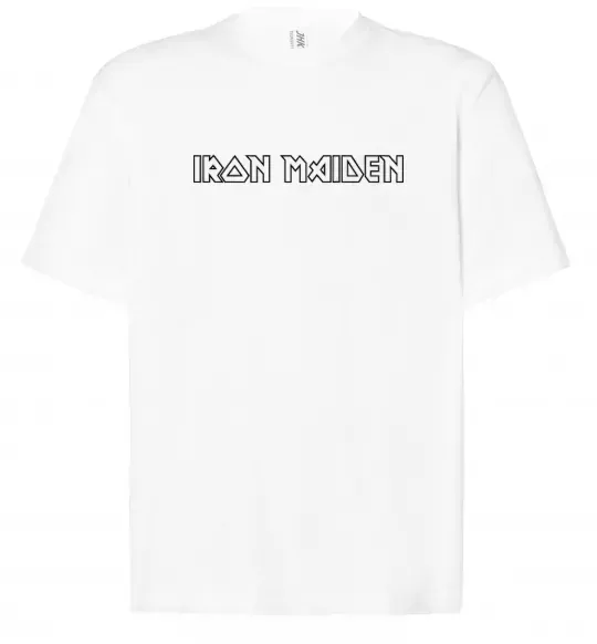 Футболка Оверсайз IRON MAIDEN Белый фото