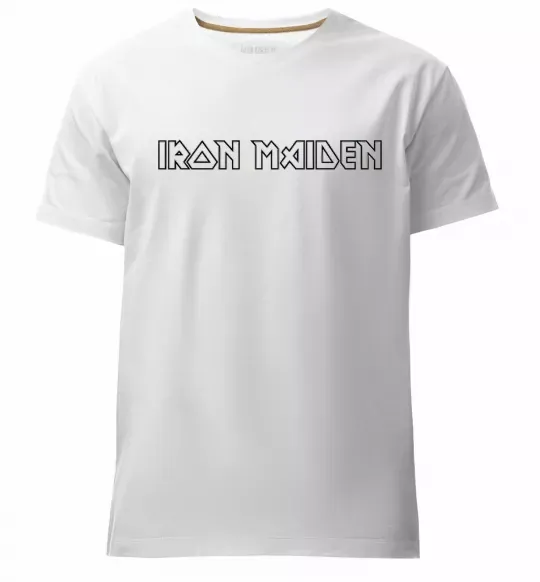 Мужская премиум футболка IRON MAIDEN Белый фото