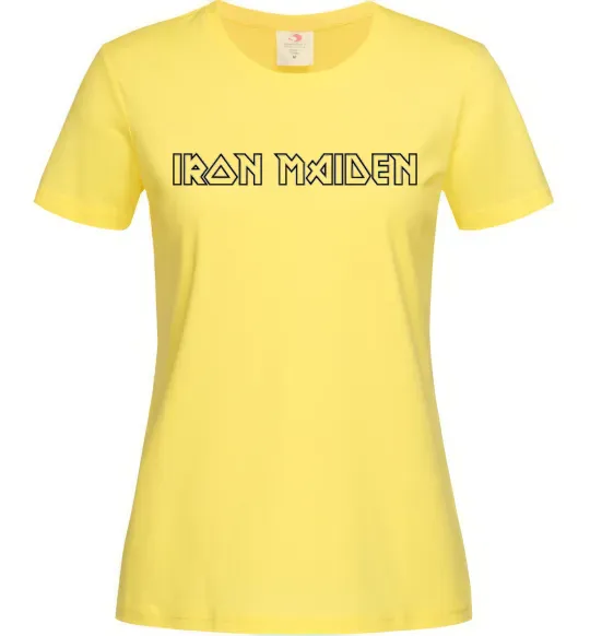 Женская футболка IRON MAIDEN Лимонный фото