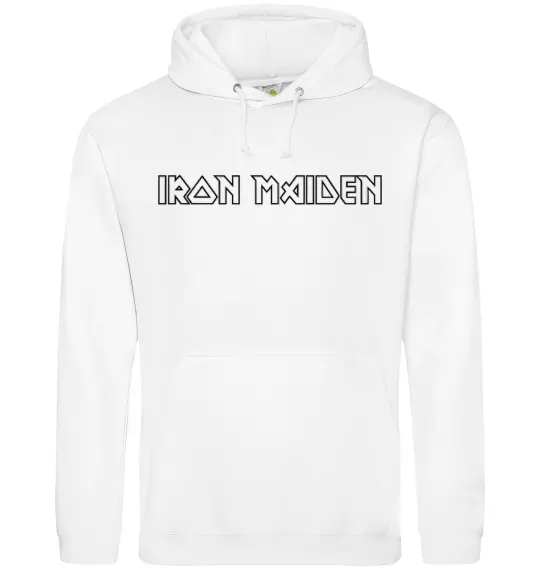 Чоловіча толстовка (худі) IRON MAIDEN Білий фото