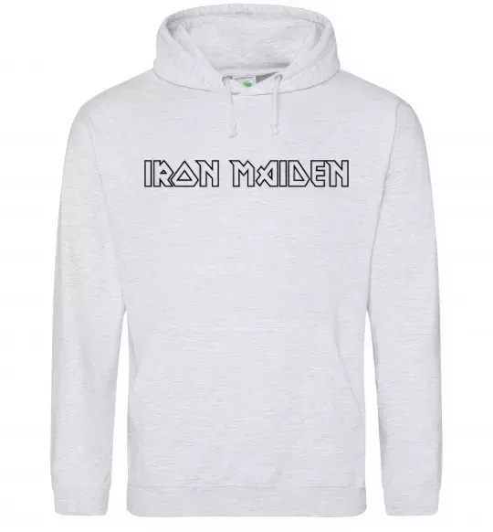 Чоловіча толстовка (худі) IRON MAIDEN Сірий меланж фото