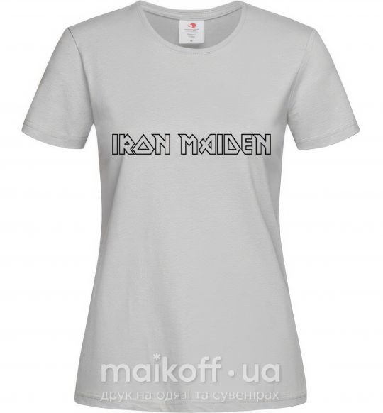 Женская футболка IRON MAIDEN Серый фото