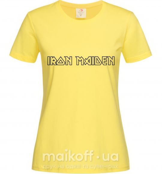 Женская футболка IRON MAIDEN Лимонный фото