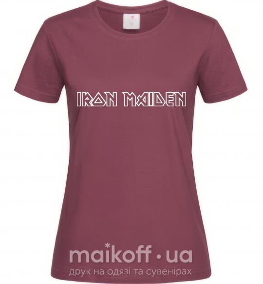 Женская футболка IRON MAIDEN Бордовый фото