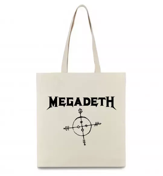 Еко-сумка MEGADETH Бежевий фото