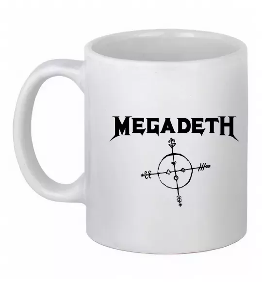 Чашка керамическая MEGADETH Белый фото