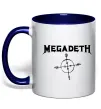 Чашка с цветной ручкой MEGADETH Глубокий темно-синий фото