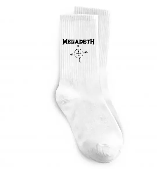 Носки MEGADETH Белый фото