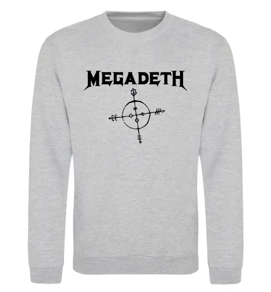 Свитшот MEGADETH Серый меланж фото
