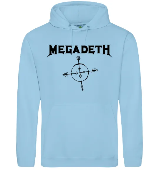 Мужская толстовка (худи) MEGADETH Голубой фото
