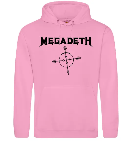 Женская толстовка (худи) MEGADETH Розовый фото